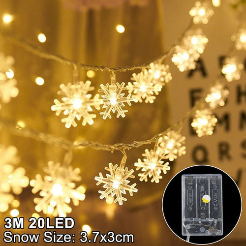 Load image into Gallery viewer, Snowflakes LED Christmas Lights
