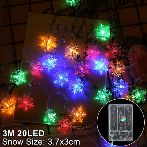 Load image into Gallery viewer, Snowflakes LED Christmas Lights
