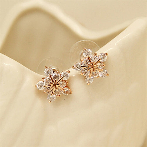 Load image into Gallery viewer, Christmas Snowflake Stud Earrings
