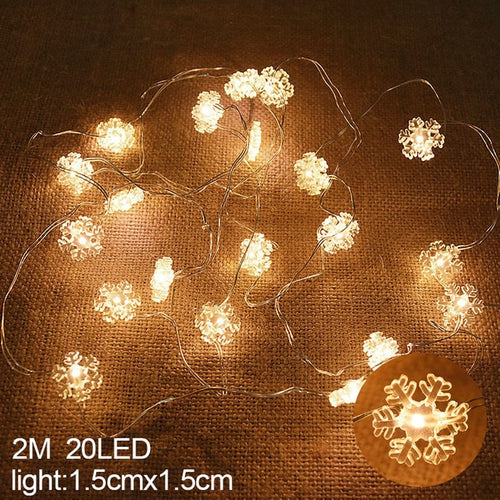 Load image into Gallery viewer, Snowflakes LED Christmas Lights
