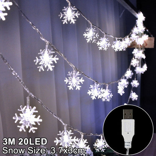 Load image into Gallery viewer, Snowflakes LED Christmas Lights
