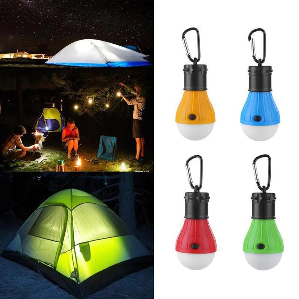 Camping Light Bulb Portable LED Camping Lantern Camp Tent Lights Lamp Camping Gear and Equipment with Clip Hook for Indoor