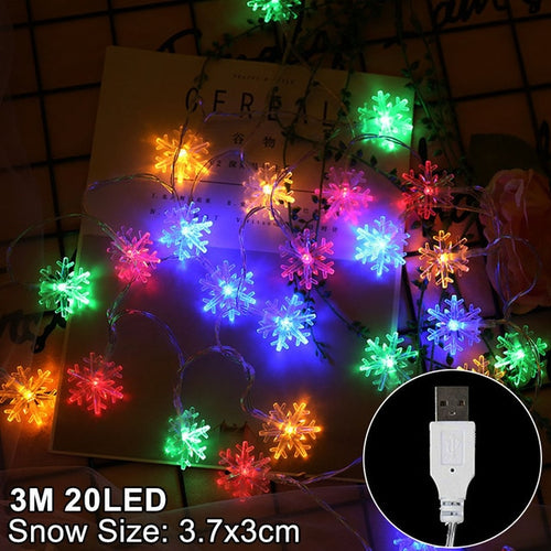 Load image into Gallery viewer, Snowflakes LED Christmas Lights
