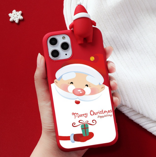 Load image into Gallery viewer, Christmas Santa Soft Phone Case
